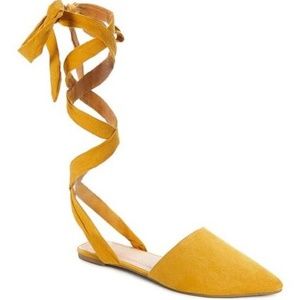 Reagan-01 Pointed Toe Women's Wraparound Flats